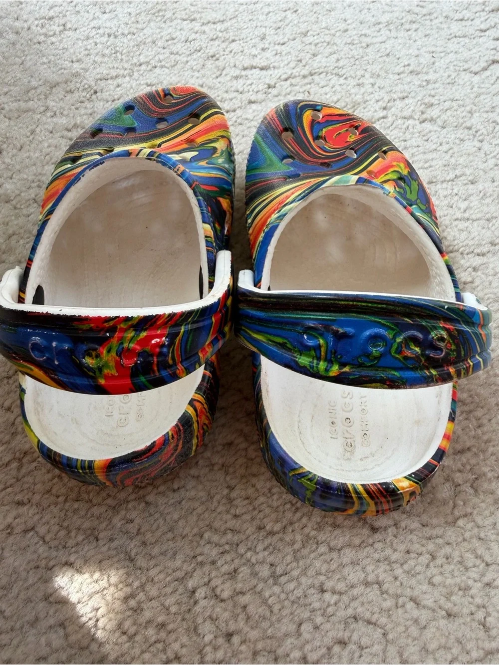 Crocs Toddler Size 7 / C7 Out of this World II Multicolor Tie Dye Clogs Sandals